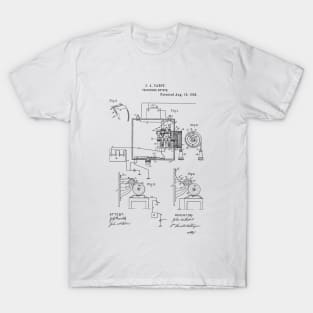 Telephone Switch Vintage Patent Hand Drawing T-Shirt